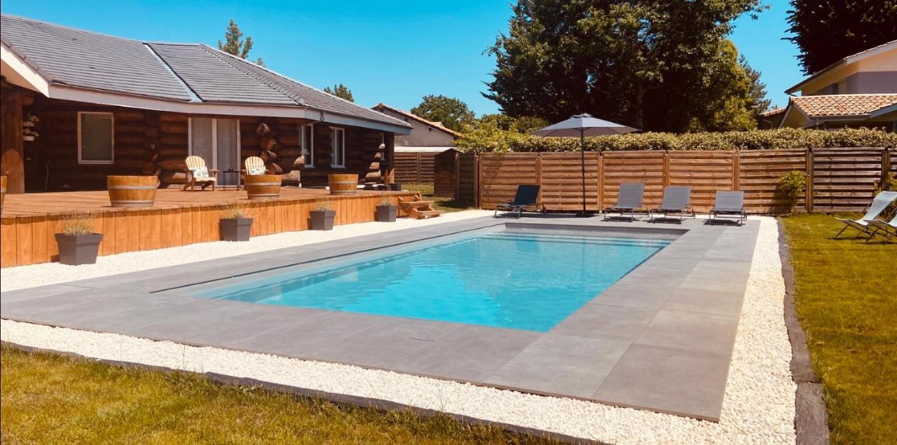 Chalet Montana - Au Cottage Du Medoc - Proche De Bordeaux Saint-Aubin-de-Medoc Екстер'єр фото