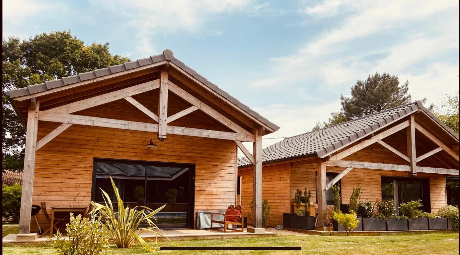 Chalet Montana - Au Cottage Du Medoc - Proche De Bordeaux Saint-Aubin-de-Medoc Екстер'єр фото